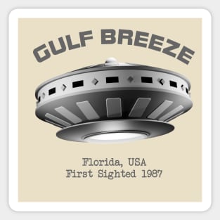 Gulf Breeze Flying Saucer UFO Sticker